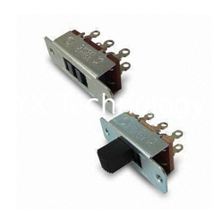 China Interruptor de eje de balancín 6A/125V con 6 pernos, interruptores deslizantes negros de color proveedor